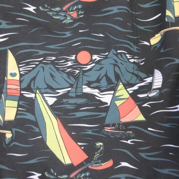 KAVU Sound Shorts Sail Away Night Men Sz XXL Elastic Waist Mesh Pockets Drawcord - Picture 2 of 11